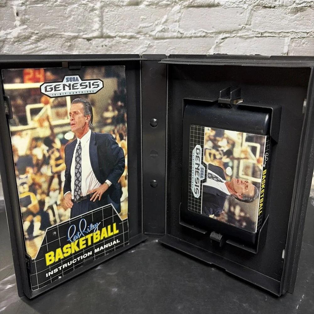 Pat Riley's Basketball (Sega Genesis, 1990) T&W‎ - Very Clean